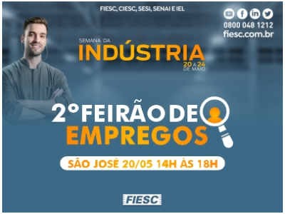 Imagem do evento FEIRÃO DE EMPREGOS SÃO JOSÉ 🚀